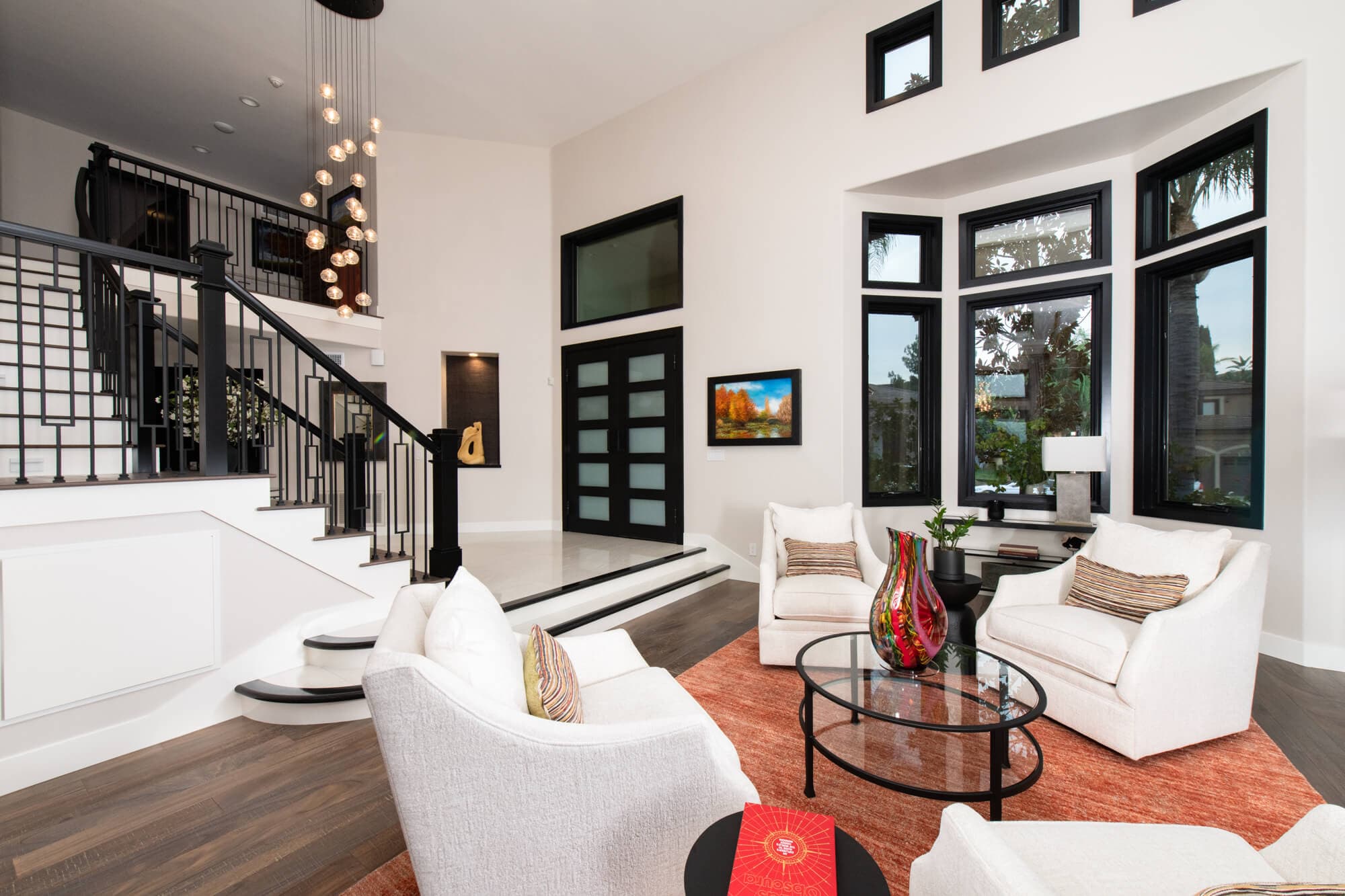 Whole home renovation in Orange County — open-concept kitchen and living room after complete gut renovation by Stone Development Inc.
